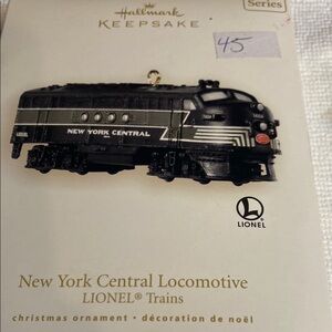 Hallmark Keepsake Ornament Lionel Train New York Central Locomotive 2008
